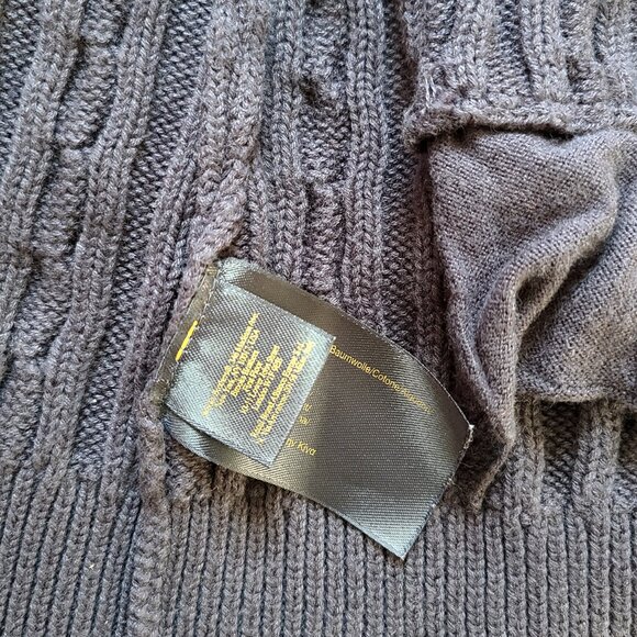 346 Brooks Brothers Cardigan Women S Cable Knit Sweater Gold Button Old Money - Picture 7 of 10